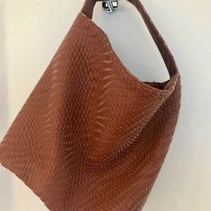 CARA BROWN WOVEN HOBO TOTE FROM ANTHROPOLOGIE